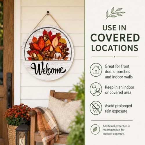 16 Pcs Interchangeable Welcome Sign for Front Door (1) - Image 7