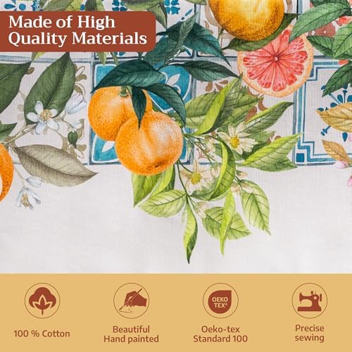 Maison d' Hermine Table Cloth Rectangle Table Reusable 100% Cotton 60"x108" - Image 3