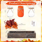 Fall Thanksgiving Table Centerpiece, Farmhouse Table Kitchen Decor for Home - Image 2