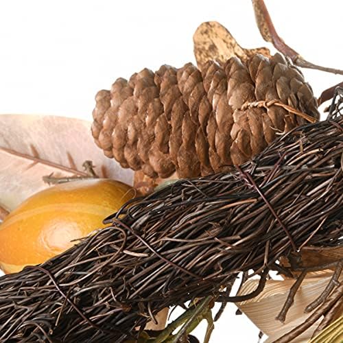 National Tree Company Artificial Autumn Door Decoration, Decorated with Pine Cones, Pumpkins, Gourds, Assorted Leaves, Autumn Collection, 36 Inches - Image 4