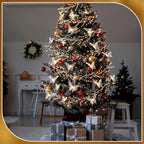 Thenshop 20 ft LED Christmas Crystal Wire Clear Garland with Butterfly - Image 6