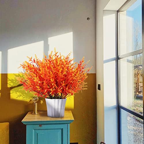 RECUTMS Fake Fall Flowers for Decoration Artificial Flower Lavender Outdoor - Image 4