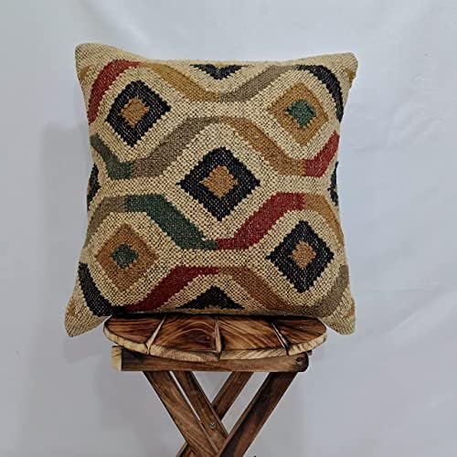 Trade Star 70% Jute 30% Wool Throw Pillow Sham 18x18 - Image 3