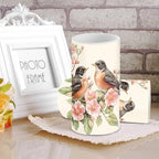 Robin Bird Flameless Candles 2 Pack 6 x 3 inch Battery Operated Candles with Multicolor Timer Remote Control LED Fake Candles for Warm Light Dinner Table Home Decor - Image 4