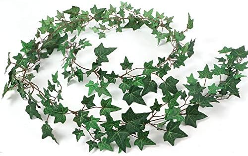 Larksilk 6 Ft Silk English Ivy Garland 6-Pack, Faux Greenery Vine - Image 3
