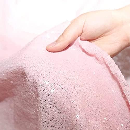 Pink Sequin Table Runner 6 Pack 12''x72 Glitter Table Runner - Image 6