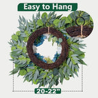 Hydrangea Wreath for Front Door Porch Wall Indoor Outdoor - Image 6