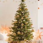 XmasExp 36PCS Velvet Christmas Ornaments Set Mixed Flocked Balls Ornaments Shatterproof Christmas Tree Decorations for Holiday,Party,Home(Light Coffee - Image 7