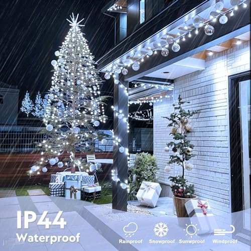 JMEXSUSS 132 ft 400 LED White Christmas Lights Indoor Outdoor - Image 5