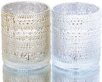 Richland Pearly Candle Holders Mercury Large Metallic Gold Set of 24 - Image 2