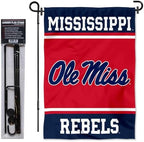 Ole Miss Garden Flag with Stand Holder - Image 2