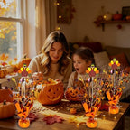 Thanksgiving Turkey Centerpiece Maple Leaves Fall Table Decoration - Image 3