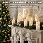 Raycare 18 Pcs Flameless Battery Operated Pillar Candles with Remote Timer - Image 3