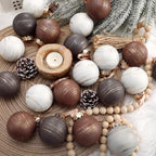 Yunlly 36 Pcs Neutral Christmas Ornaments Bulk Farmhouse Xmas Tree Decor - Image 5