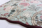 Burgundy Teal - Bloom Collection Luxury Handcrafted Runner (Reversible) Cotton Quilted Fabric Machine Washable – Elegant Home Decor – 14 x 72 inches - Image 7