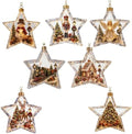 Glowing Christmas Story Ornaments, 7-Piece Light Up Mini Scene Set (Set O) by Unknown