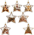 Glowing Christmas Story Ornaments, 7-Piece Light Up Mini Scene Set (Set O) by Unknown