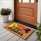 Funny Coir Doormat - Smell Children Hocos Pocos Halloween Welcome Mat for Front Porch & Entrance - 23.6 x 15.7 inch PVC Non Slip Outdoor Coir Doormat - Image 2