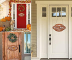 Welcome Sign Front Door Decorations Hanging 20 Interchangeable Rustic Wood Seasonal Holiday Ornaments Housewarming Gift, Farmhouse Porch Decor- Wall Hanging 17" Inches - Image 2