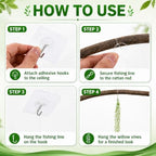 128 Ft Jungle Theme Decoration Set 27pcs Artificial Greenery Leave Vines Decor with Hooks Hanging DIY Ceiling Vines Forest for Forest Rainforest Safari Party Safari Tropical Classroom Decor - Image 5