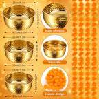 7 Pcs Diwali Decorations for Home with 3 Urli Bowls, 4 Marigold Garlands - Image 2