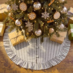 Sosation 48 Inch Christmas Tree Skirt Black White Striped by Sosation