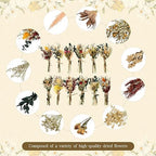 Layhit 12 Pcs Mini Dried Flower Bouquet Boho for Wedding,Bright - Image 5