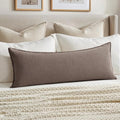 MIULEE Decorative Linen Lumbar Pillow Cover 14x36 Inch Malt Ball by MIULEE