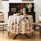 ISAENNE Designer French Round Classic Tablecloth,Diameter 55" - Image 2