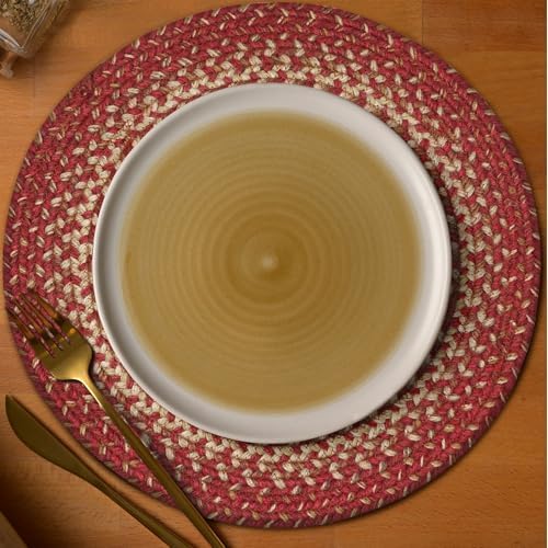 Homespice Apple Pie Braided Trivets for Country Decor, Round 8" Set of 6 by Homespice