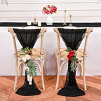 12 Pack Black Cheesecloth Table Runner,20x120 in Table Runner - Image 4