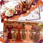 Remagr 12 Pcs Gradient Terracotta Cheesecloth Gauze Table Runners - Image 5