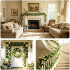 4Pcs Artificial Lemon Garland with Fruits, 24FT Fake Yellow Lemon Vines - Image 6