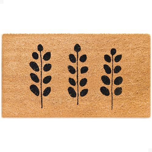 THEODORE MAGNUS Door Mat - Welcome Mat for Front Door with Non-Slip Backing - Durable Spring & Summer Doormat - Perfect for Outside Entrance Matt - Outdoor/Indoor - Silhouette Garden - 17" x 30" by TheodoreMagnus