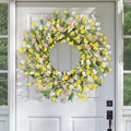 Artgar Front Door Wreath 24 Inch Spring/Summer Wreaths for Front Door by ArtgarArtificialPlantDecorations