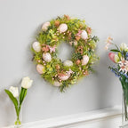 Easter Eggs with Butterflies Small Artificial Spring Wreath - 13" - Image 4