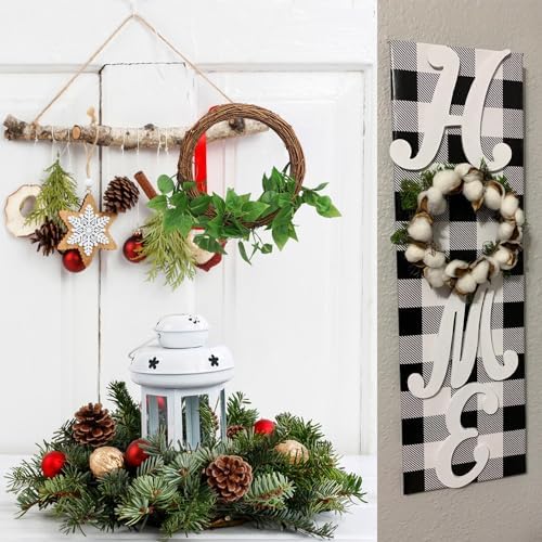9 Pcs 10 Inch Natural Grapevine Wreath Set, Hand-Woven Vine Branch Wreaths for DIY Crafts, Christmas Decorations, Home & Event Styling - Image 4