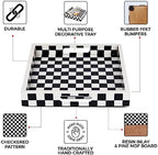 Handicrafts Home Handmade Resin Inlay Decorative Ottoman Serving Tray,12x12 - Image 3