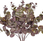 Vickerman 19" Artificial Burgundy Spiral Eucalyptus Bush. 3 Pieces in a Bag. - Image 2