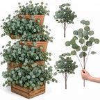 Waydress 40 Pcs Artificial Eucalyptus Stems, 23.6" Faux Greenery for Vases by Waydress