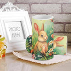 Easter Decorations Indoor Candles with Rabbit Daisy Flameless Candles with Remote and Timer 2 Pack Battery Operated Easter Themed LED Candles for Festival Gift Home Room Decor Green - Image 4