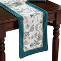 Patdrea Designer French Floral Velvet Table Runner,12"X118"-Noah D by patdrea