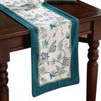 Patdrea Designer French Floral Velvet Table Runner,12"X118"-Noah D by patdrea