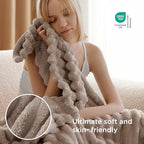 Bedsure Soft Light Brown Throw Blanket for Couch Decor Gifts 50"x70" - Image 4