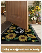 Color&Geometry Outside Welcome Front Door Mat, 36"x60" Sunflower Amber - Image 6