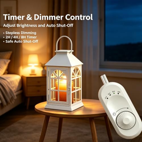 Candle Warmer Lamp with Timer, Dimmable Fully Enclosed Hanging - Image 4