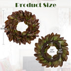 Briful 23in Christmas Magnolia Leaf Wreath for Front Door - Image 2