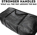 BAG-THAT! 68.5 GAL 2 Pack XXL Jumbo Extra Large Heavy Duty Stronger Handles Storage Bags Moving Totes Zippered Reusable Wrap Around Handle Storage Totes - Image 5