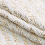 Dremisland Christmas Tree Skirt 48In White&Gold Luxury Faux Fur Tree Skirt - Image 4