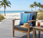 Outdoor/Indoor Sunbrella Throw Pillow Cover Only Square Set of 2 Pieces 20 inch x 20 inch Dolce Oasis Stripe - Insert Not Included - Image 3